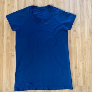 Lululemon Run Swiftly Navy Blue Shirt 10